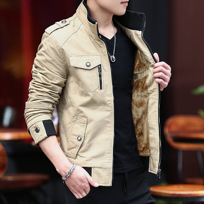Herren Canvas-Fieldblouson Shop Nory