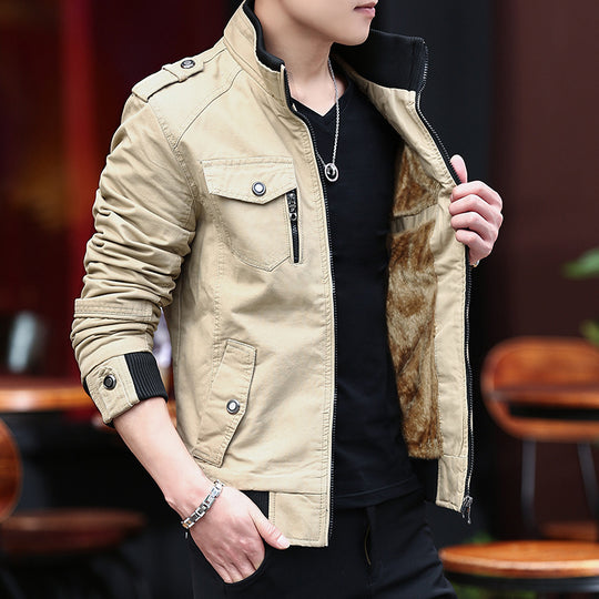 Herren Canvas-Fieldblouson Shop Nory
