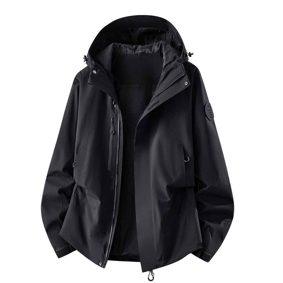 Herren wasserdichte Outdoorjacke mit abnehmbarer Fleece-Innenjacke Shop Nory