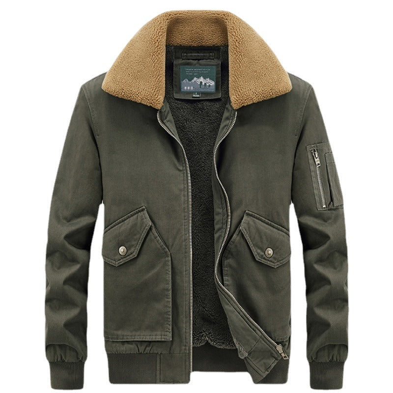 Herren Aviator-Blouson mit Sherpa-Kragen und Thermo-Teddyfutter Shop Nory