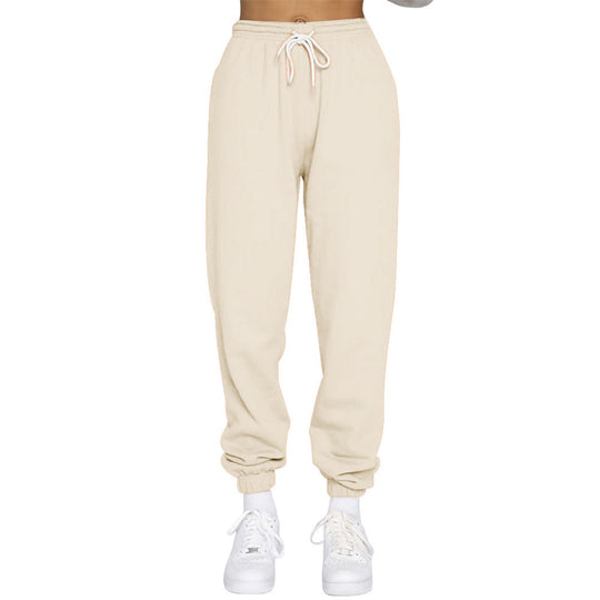 Damen nan taillierte Jogginghose mit hohem Bund Kordelzug und elastischen Knöchelbündchen Shop Nory