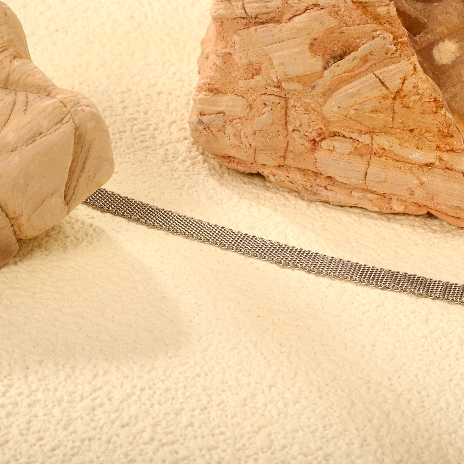 Damen Edelstahl Gliederhalskette mit verstellbarem Verschluss Shop Nory