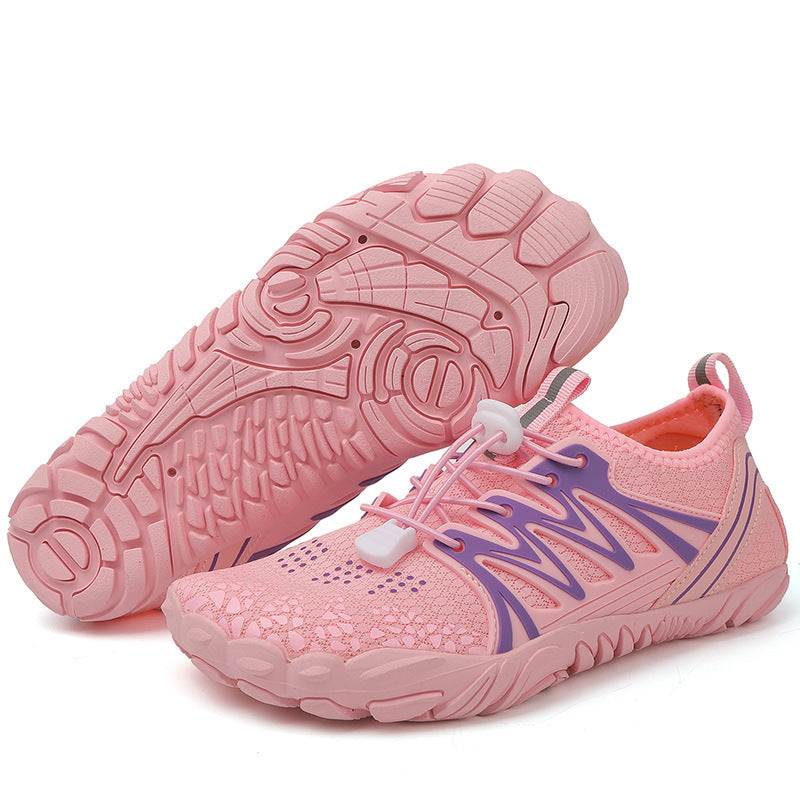 Damen leichte Wasserschuhe mit schnelltrocknendem Strickoberteil, elastischem Zugverschluss und rutschfester Profilsohle Shop Nory