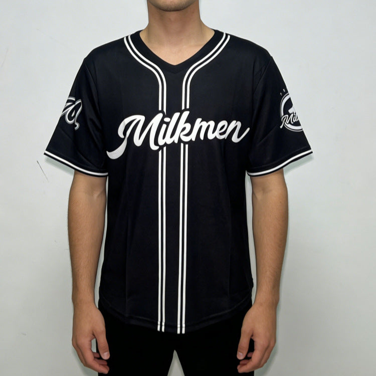 Herren Sportliches Baseballshirt