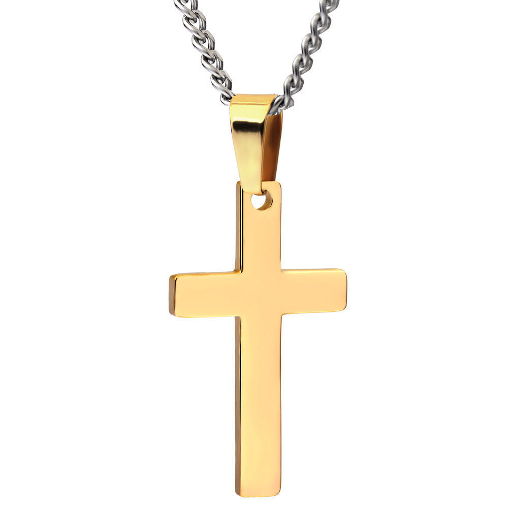 Damen Halskette mit modernem Kreuzanhänger aus hochwertigem Edelstahl Shop Nory