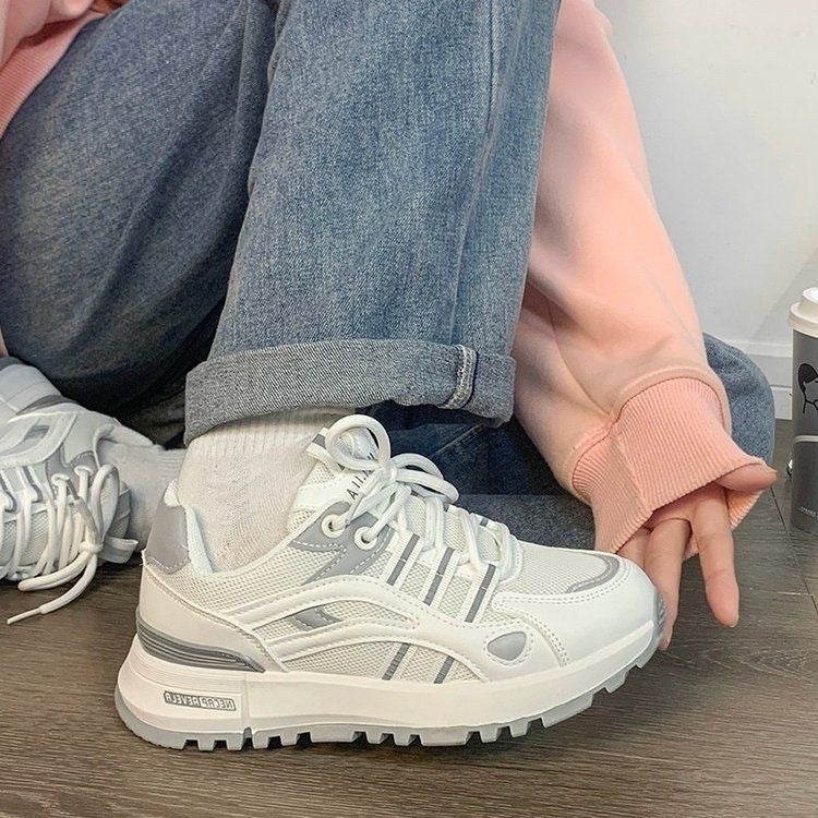 Damen Retro‑Laufstil Plateau‑Sneaker mit robuster Traktionssohle und atmungsaktivem Mesh Shop Nory