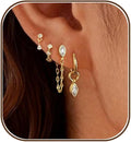 Damen Ohrhänger Set mit funkelnden Zirkonia und elegantem Design Shop Nory