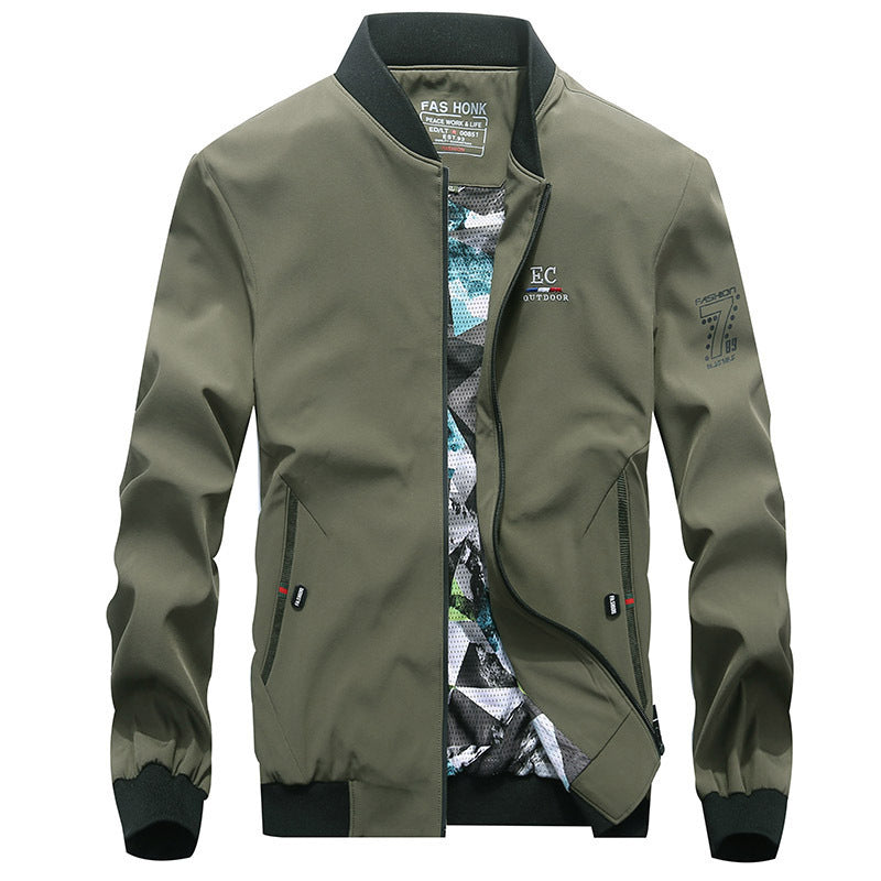 Herren leichter Softshell-Bomber mit gemustertem Mesh-Futter und windabweisendem Außenmaterial Shop Nory