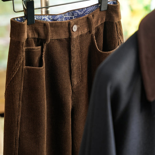 Damen Modische weit geschnittene Cordhose Shop Nory