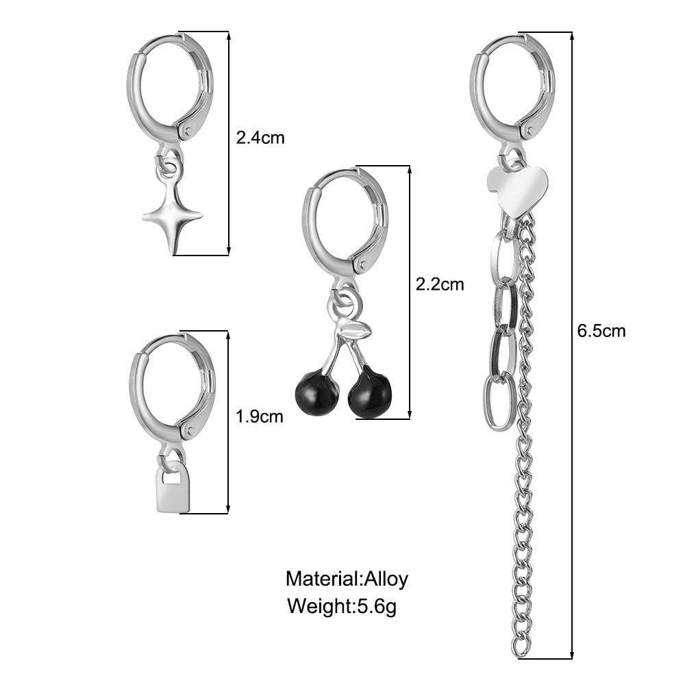 Damen Ohrstecker-Set mit verspielten Anhängern und modernen Designs Shop Nory
