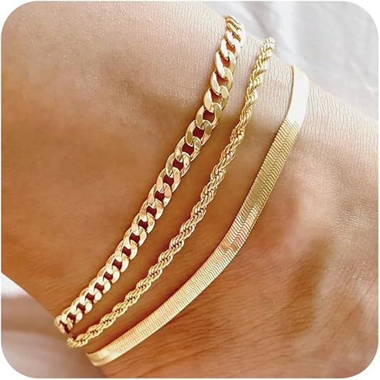 Damen Fußkettchen mit vielseitigem Glieder-Design und eleganten Akzenten Shop Nory