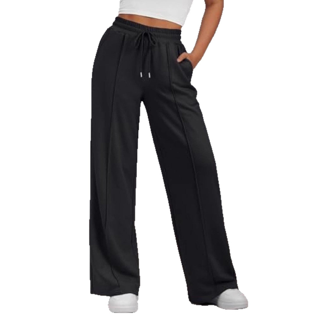 Damen Komfortable Weite Sweatpants mit elastischem Bund und praktischen Taschen