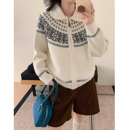 Damen Gemütlicher Strickpullover mit hochgeschlossenem Kragen Shop Nory