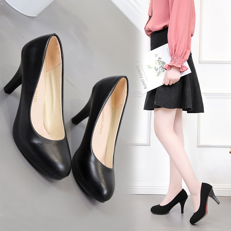 Damen klassische Pumps mit elegantem Blockabsatz und komfortabler Innenpolsterung