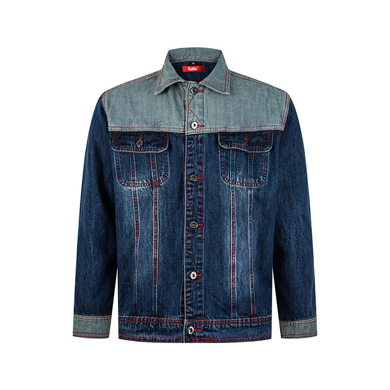 Herren Jeansjacke im Two-Tone-Look mit Kontrastnähten Shop Nory