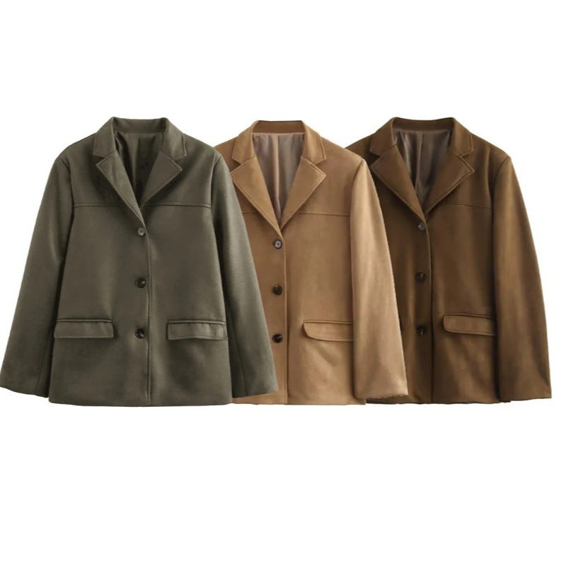 Damen Modische Sakko-Jacke