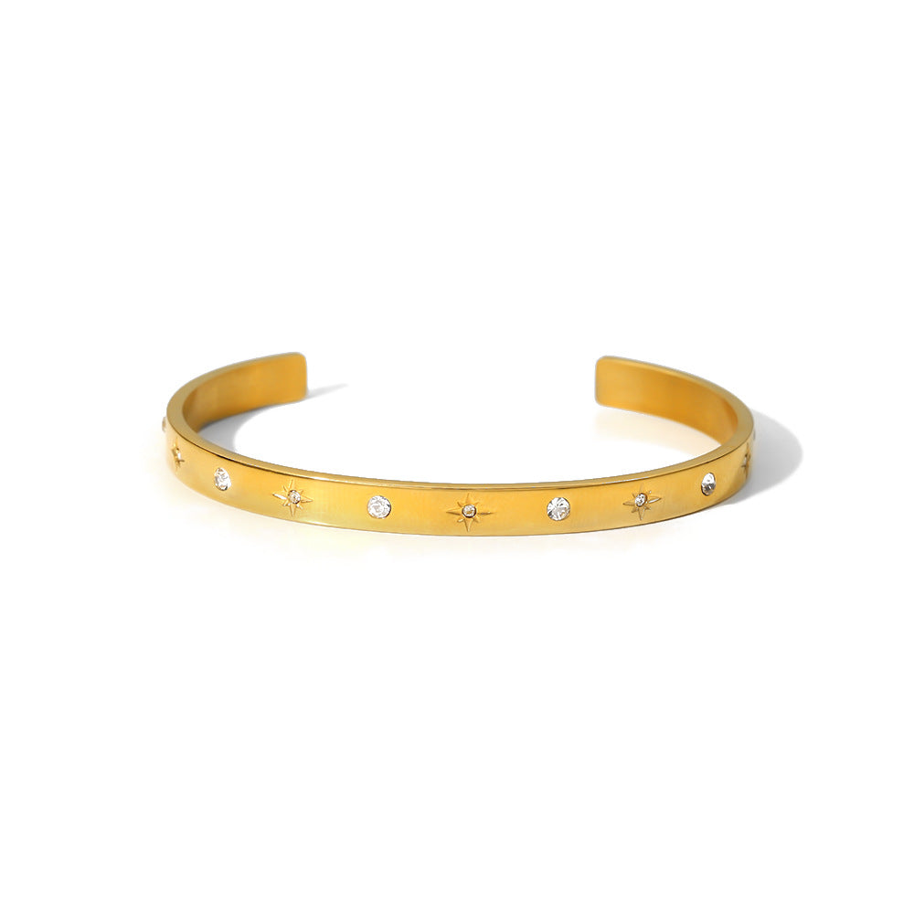 Damen eleganter Armreif mit funkelnden Zirkonia Shop Nory