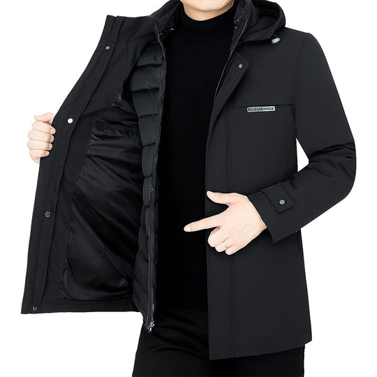 Herren Wasserabweisender Funktions-Mantel mit abnehmbarer Stepp-Innenjacke Shop Nory