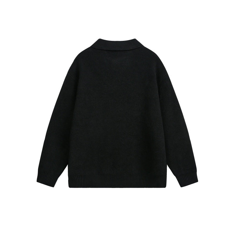 Damen Grobstrick-Polo mit Kentkragen und Oversize-Silhouette Shop Nory