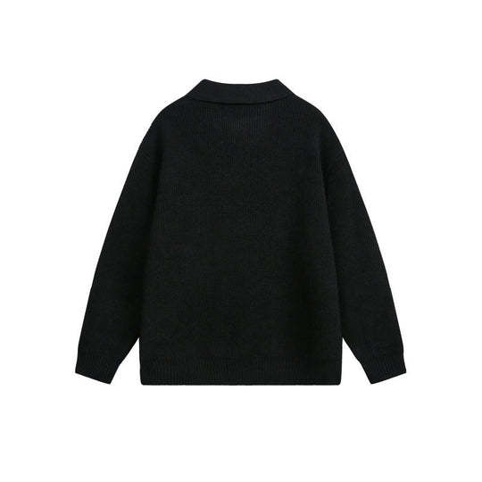 Damen Grobstrick-Polo mit Kentkragen und Oversize-Silhouette Shop Nory