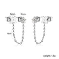 Damen Ohrringe mit charmantem Kettendesign und funkelnden Akzenten Shop Nory