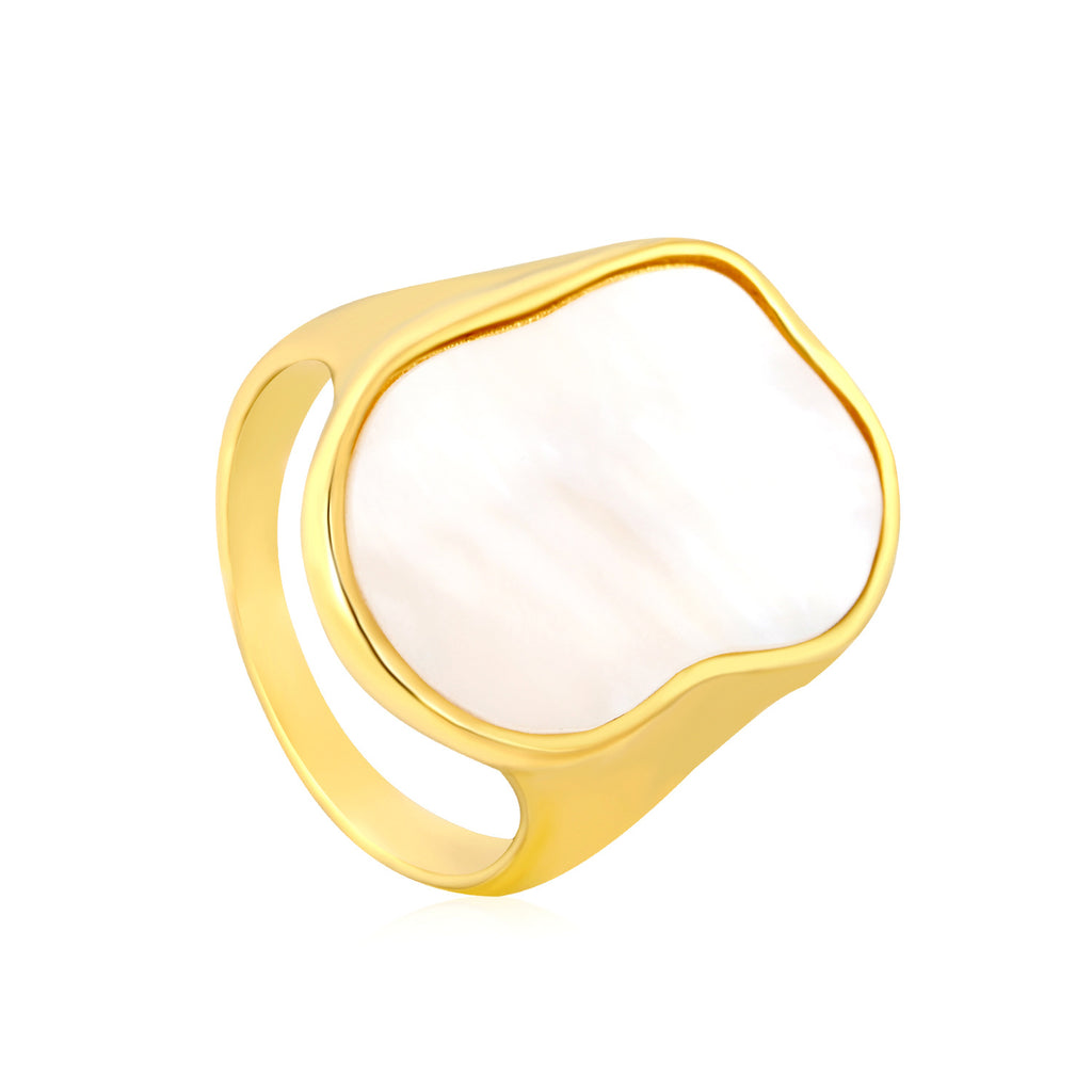 Damen Ring mit elegantem Muschelinlay Shop Nory