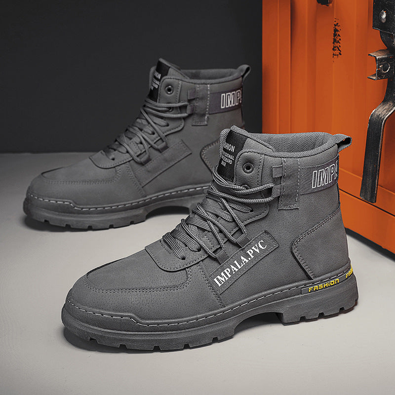 Damen modische Schnürstiefel mit robustem Profil