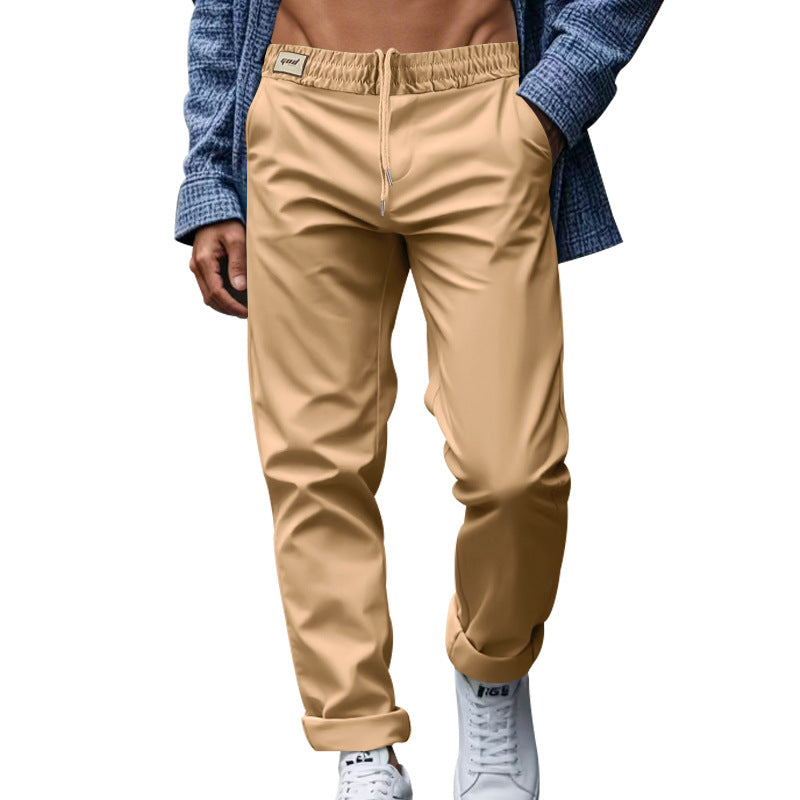 Herren elegante Freizeithose mit lockerem Schnitt und atmungsaktiver Struktur