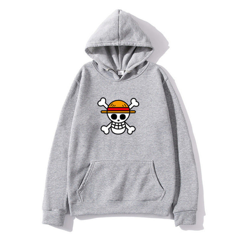 Damen Kapuzenpullover mit kreativem Piratenmotiv und bequemer Passform