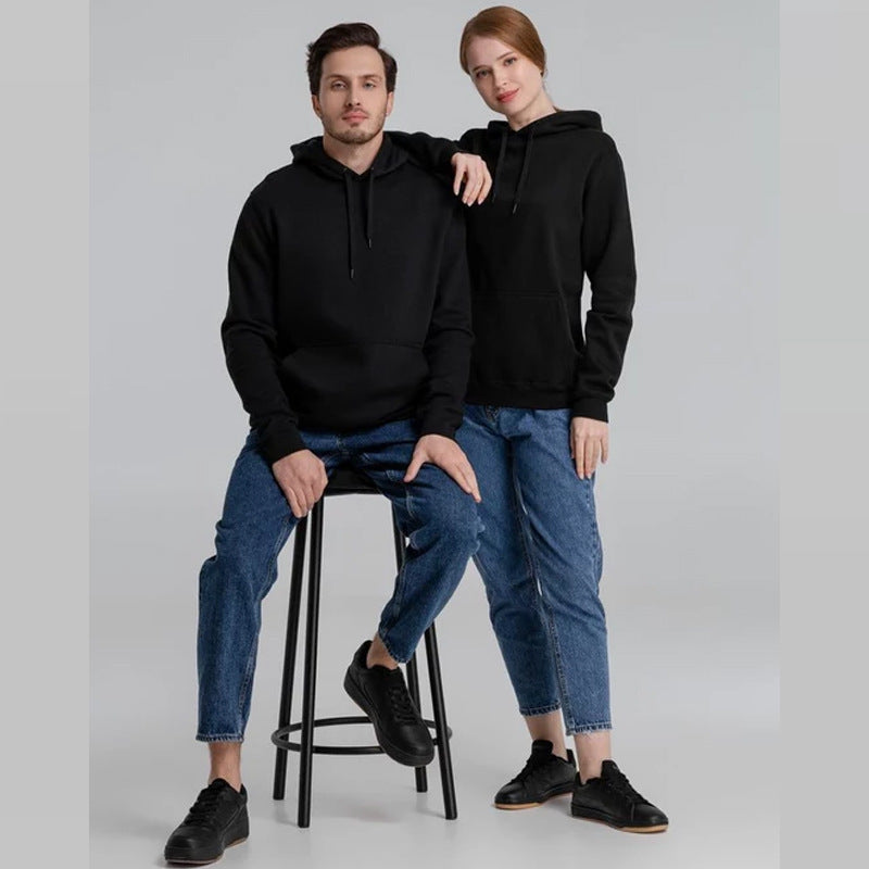 Unisex nan minimalistischer Heavyweight Kapuzenpullover aus French‑Terry mit verdeckter Kängurutasche und schmaler Silhouette Shop Nory