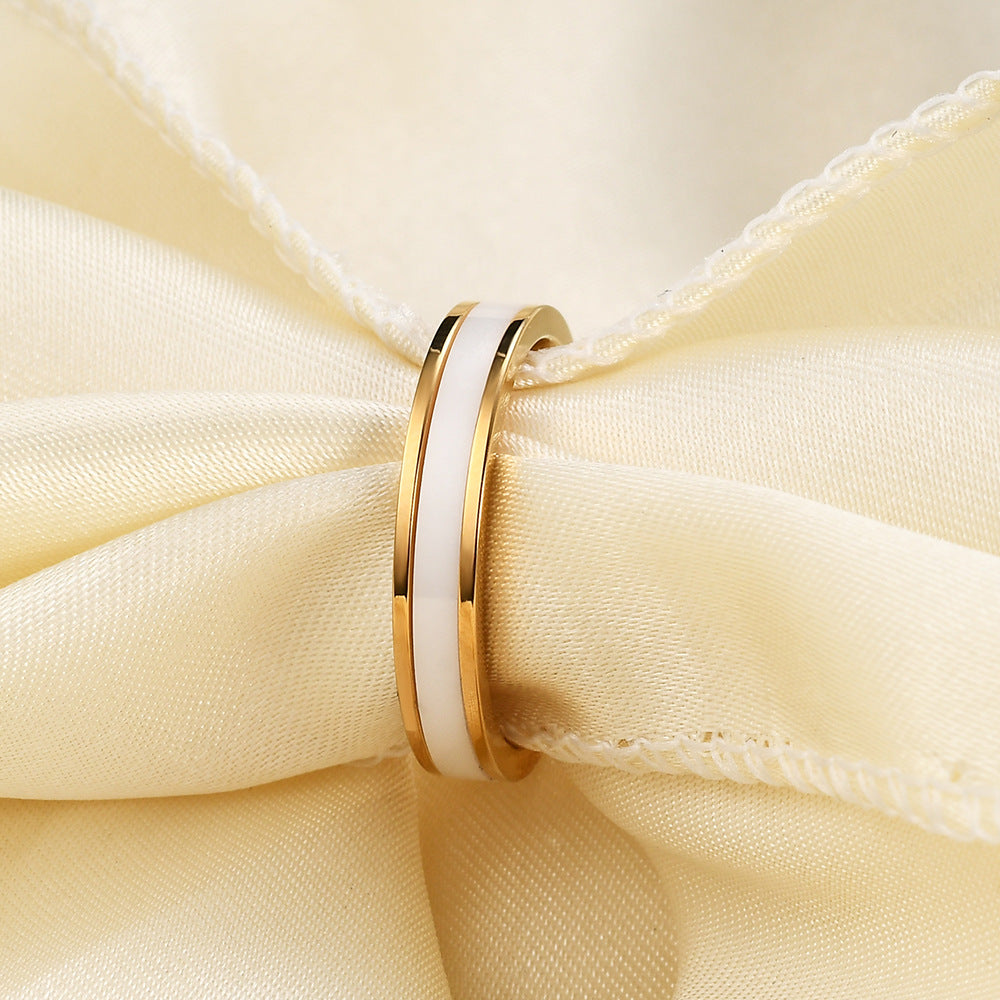 Herren Ring mit modernem zweifarbigen Design Shop Nory
