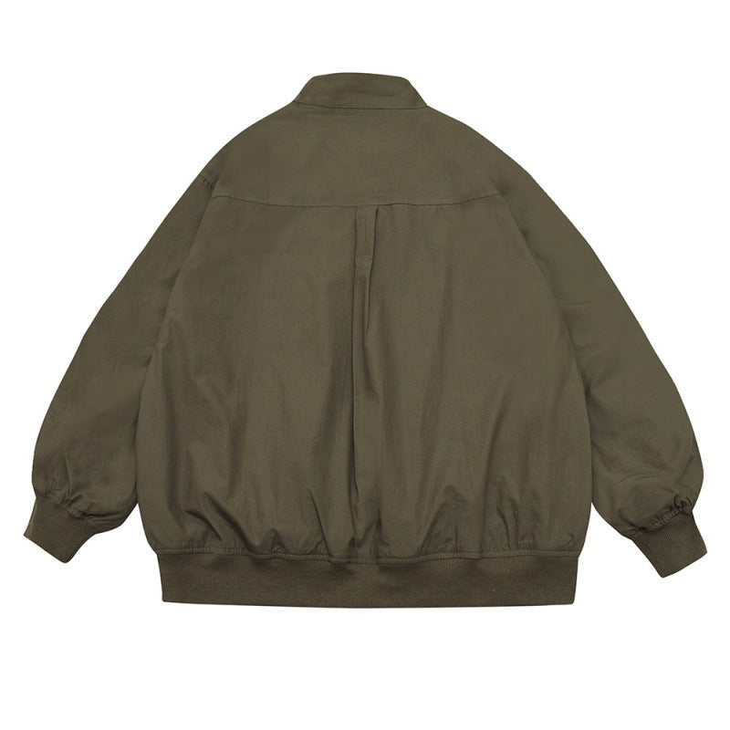Unisex Oversize Bomberjacke im Boxy‑Cut mit aufgesetzten Taschenklappen und geripptem Saum Shop Nory