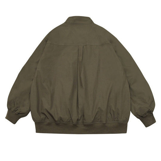 Unisex Oversize Bomberjacke im Boxy‑Cut mit aufgesetzten Taschenklappen und geripptem Saum Shop Nory