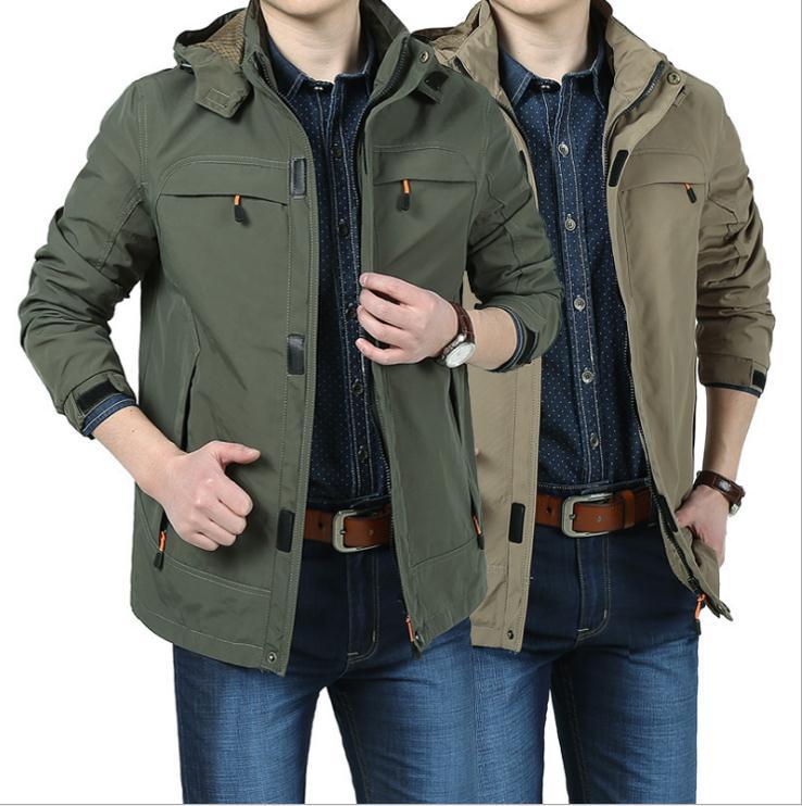 Herren Moderne Softshell-Fieldjacke mit Kapuze, atmungsaktivem Stretch und Organizer-Taschen Shop Nory