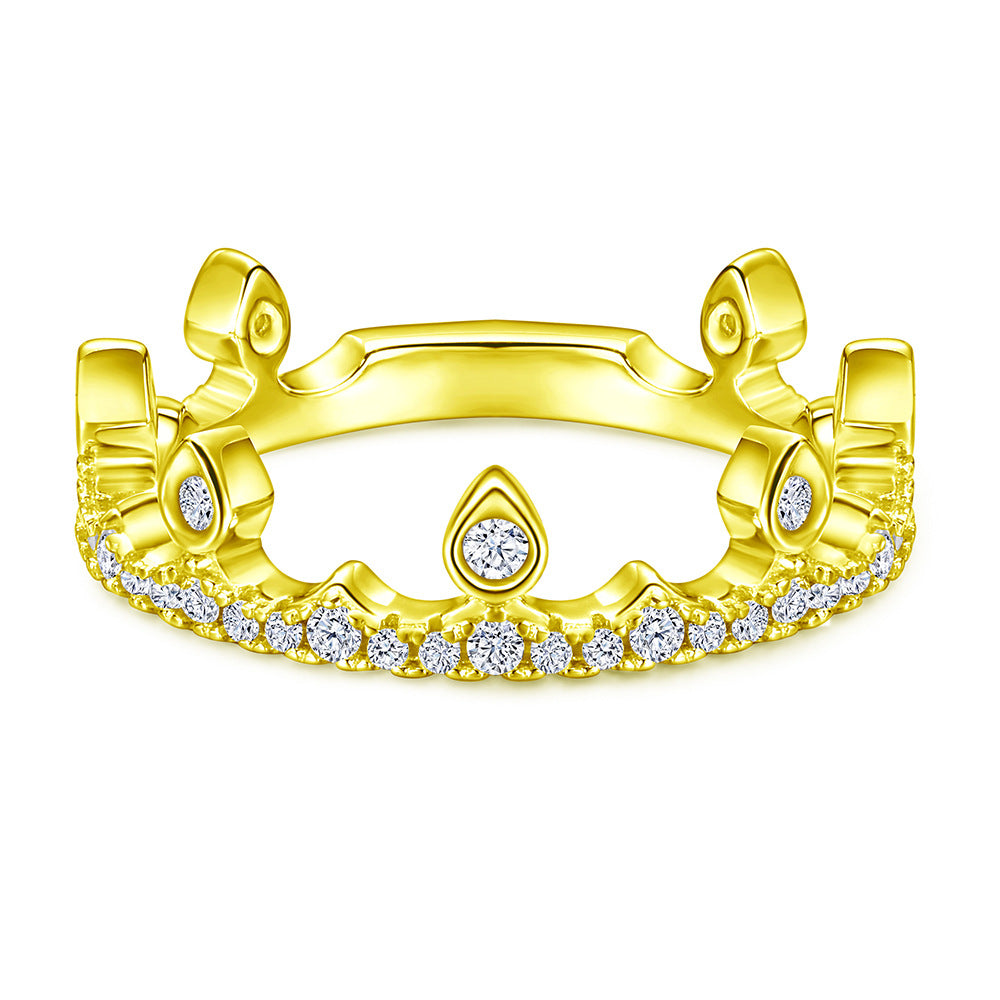 Damen Kranzring mit funkelnden Zirkonia und elegantem Design Shop Nory