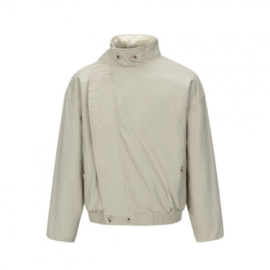Herren Asymmetrische Kurzjacke mit Stehkragen, gesteppter Frontblende und elastischem Saum Shop Nory