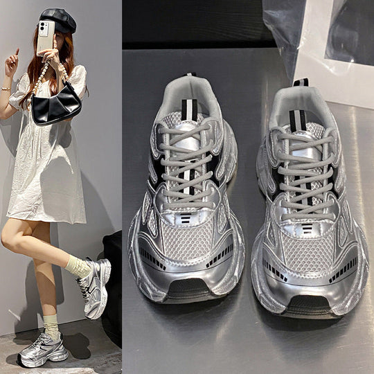 Damen Sportliche Sneakers im modernen Design mit stoßdämpfender Sohle