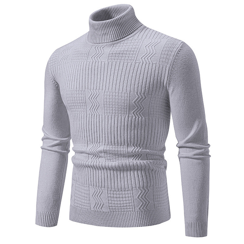 Herren Rollkragenpullover mit Strukturstrick und körpernaher Silhouette Shop Nory