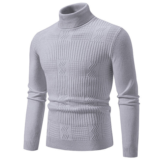 Herren Rollkragenpullover mit Strukturstrick und körpernaher Silhouette Shop Nory