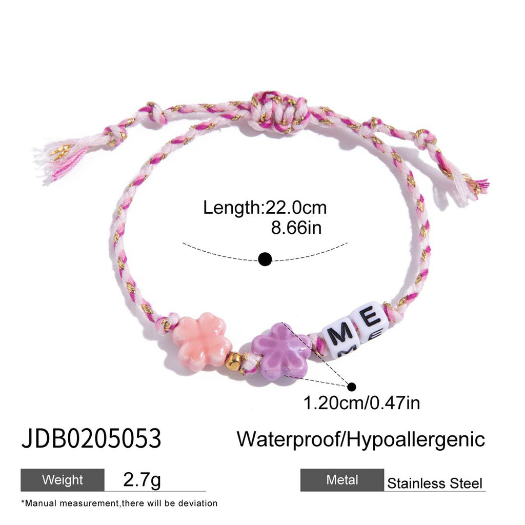 Damen Armband mit handgefertigten Perlen und verstellbarem Verschluss Shop Nory