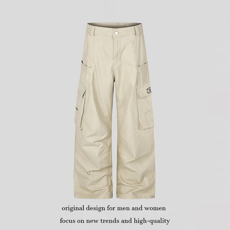Damen Cargo-Hose mit hohem Bund, Multifunktions-Taschen und weitem Culotte-Schnitt Shop Nory