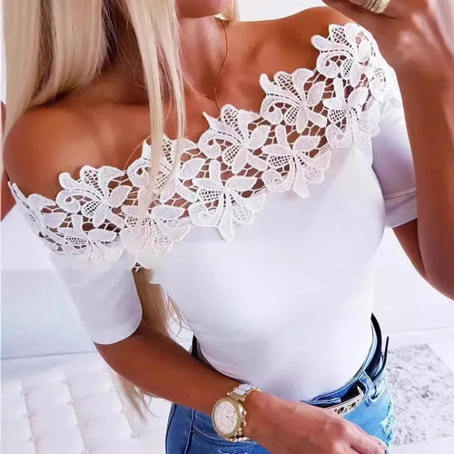 Damen Eleganter Body mit Spitzendetails