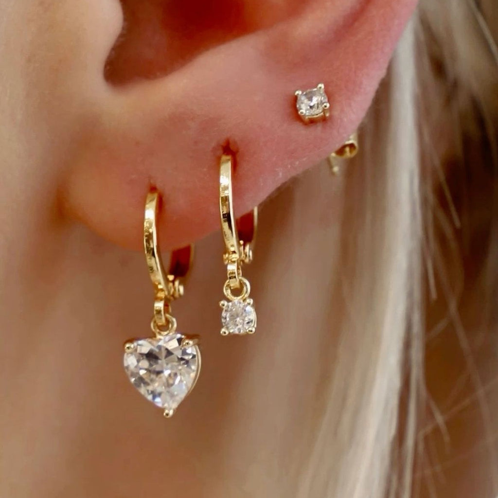 Damen Ohrstecker-Set mit eleganten Spiralen und funkelnden Akzenten Shop Nory