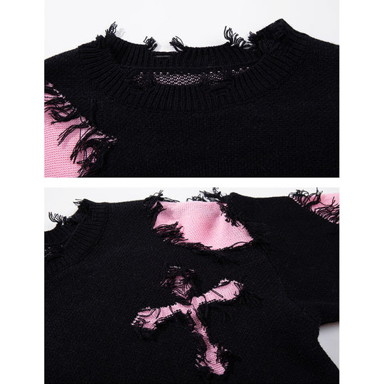 Damen Modischer Grobstrickpullover mit einzigartigem Zopfmuster Shop Nory