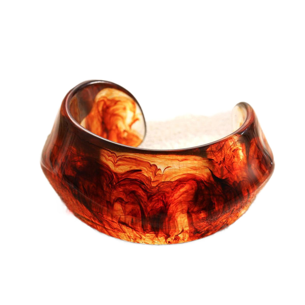 Damen trendiger Armreif aus einzigartigem, handgearbeitetem Acryl Shop Nory