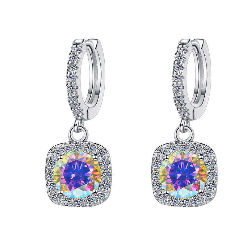 Damen Ohrhänger mit funkelnden Zirkonia und eleganter Fassung Shop Nory