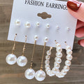 Damen Perlenohrringe Set Shop Nory