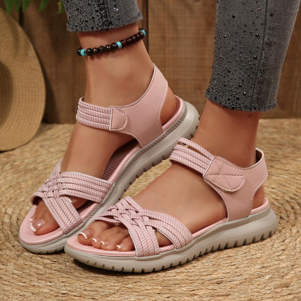 Damen Bequeme und stilvolle Riemensandalen mit elastischen Details