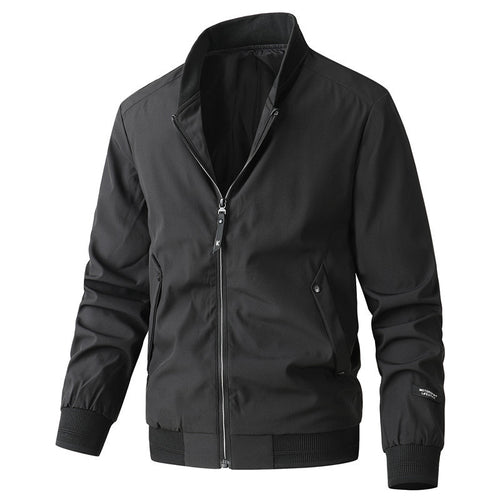 Herren leichter Urban-Bomber mit wasserabweisender Shell, geripptem Saum und Pattentaschen Shop Nory