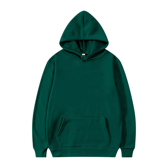 Unisex schlichter Kapuzenpullover mit Kängurutasche, gerippten Bündchen und relaxed Fit Shop Nory